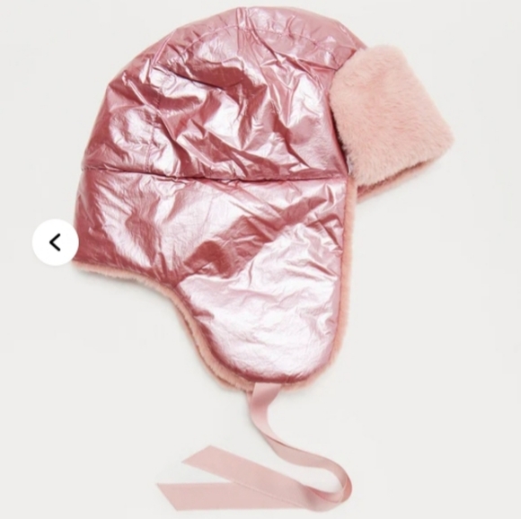 Fashion Nova Pink Faux Fur Trapper Hat - Picture 3 of 3